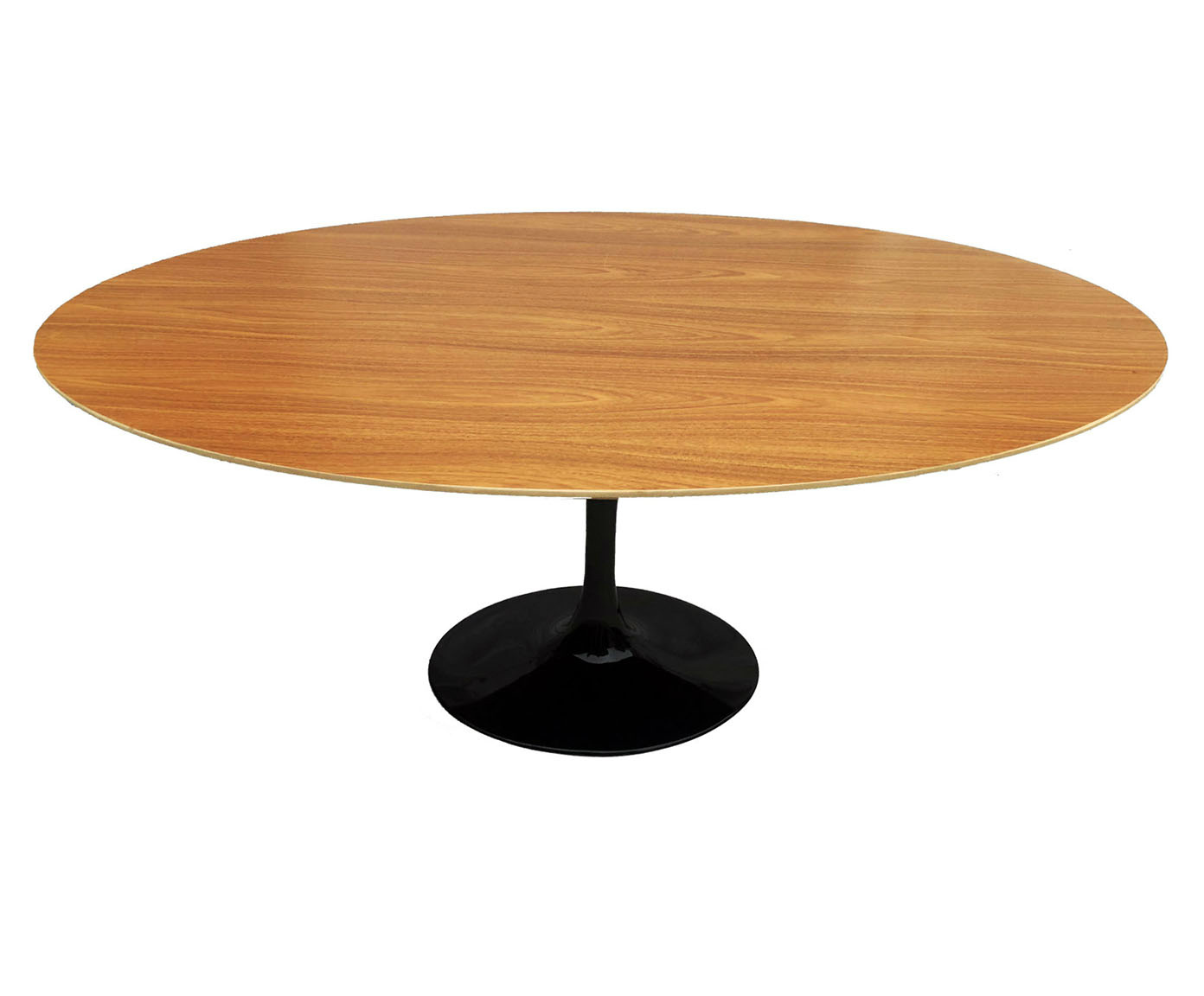 Mesa Saarinen Oval Freij&oacute; Base Preta image number 0
