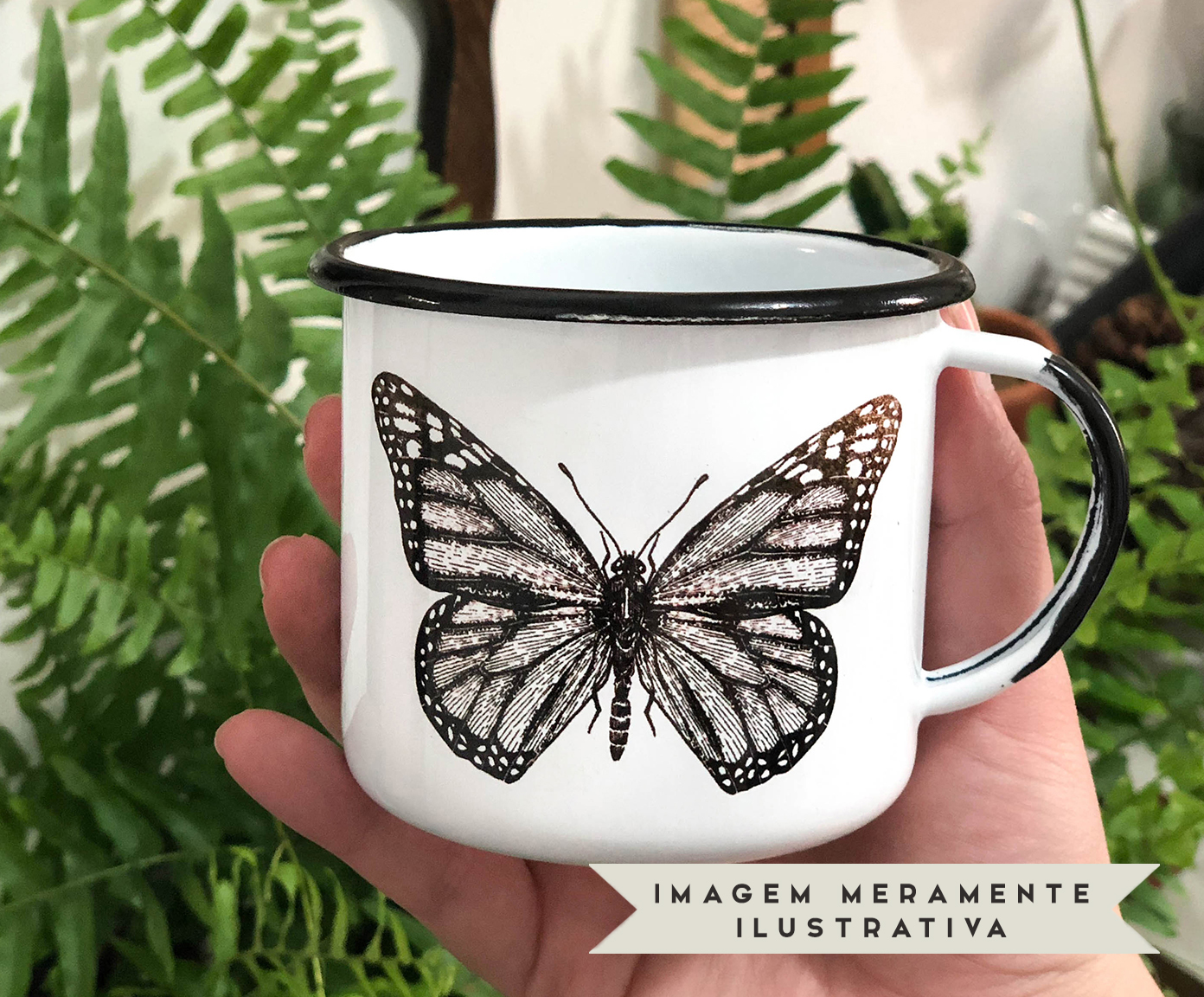 Caneca Borboleta image number 2