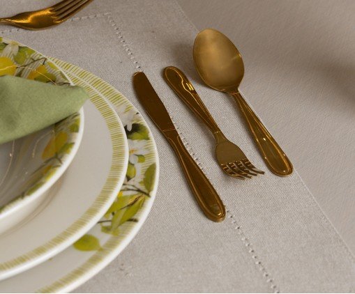 Jogo de Facas para Sobremesa Gastro Dourado image number 2