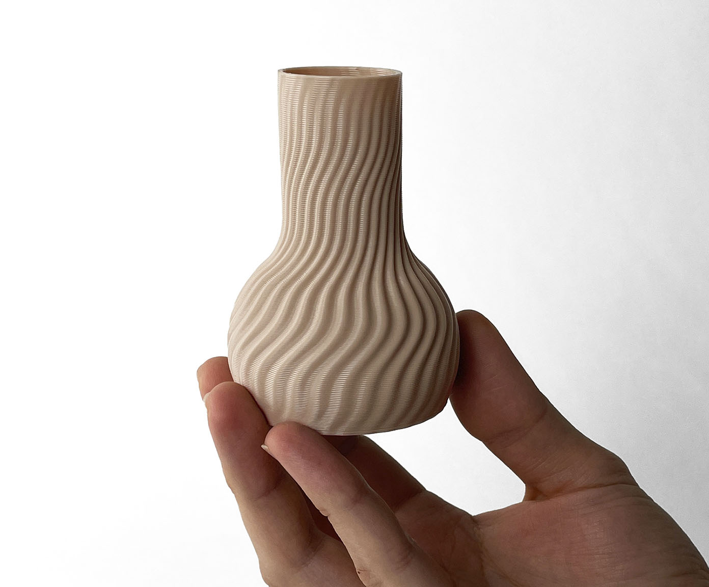 Mini Vaso Onda 2 Areia image number 3