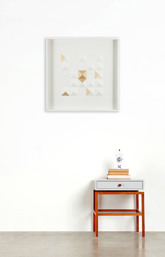 Quadro com Vidro Diamante Dincer - 61x61cm image number 1