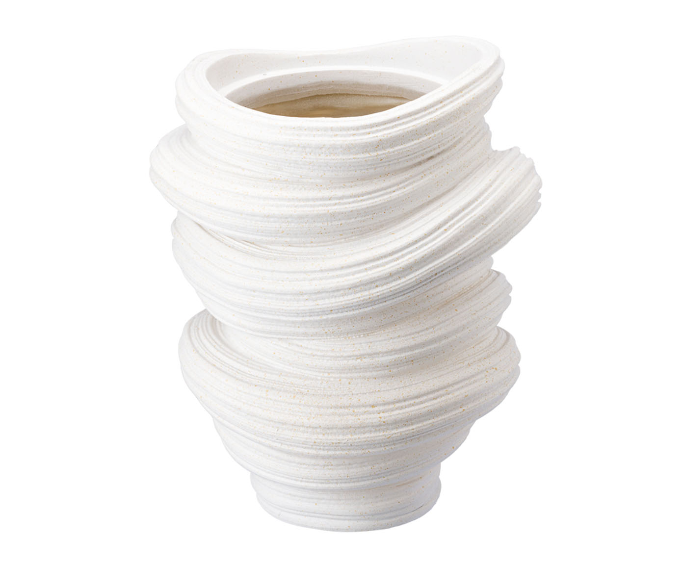 Vaso Cer&ecirc;mico Elos Branco - image 0