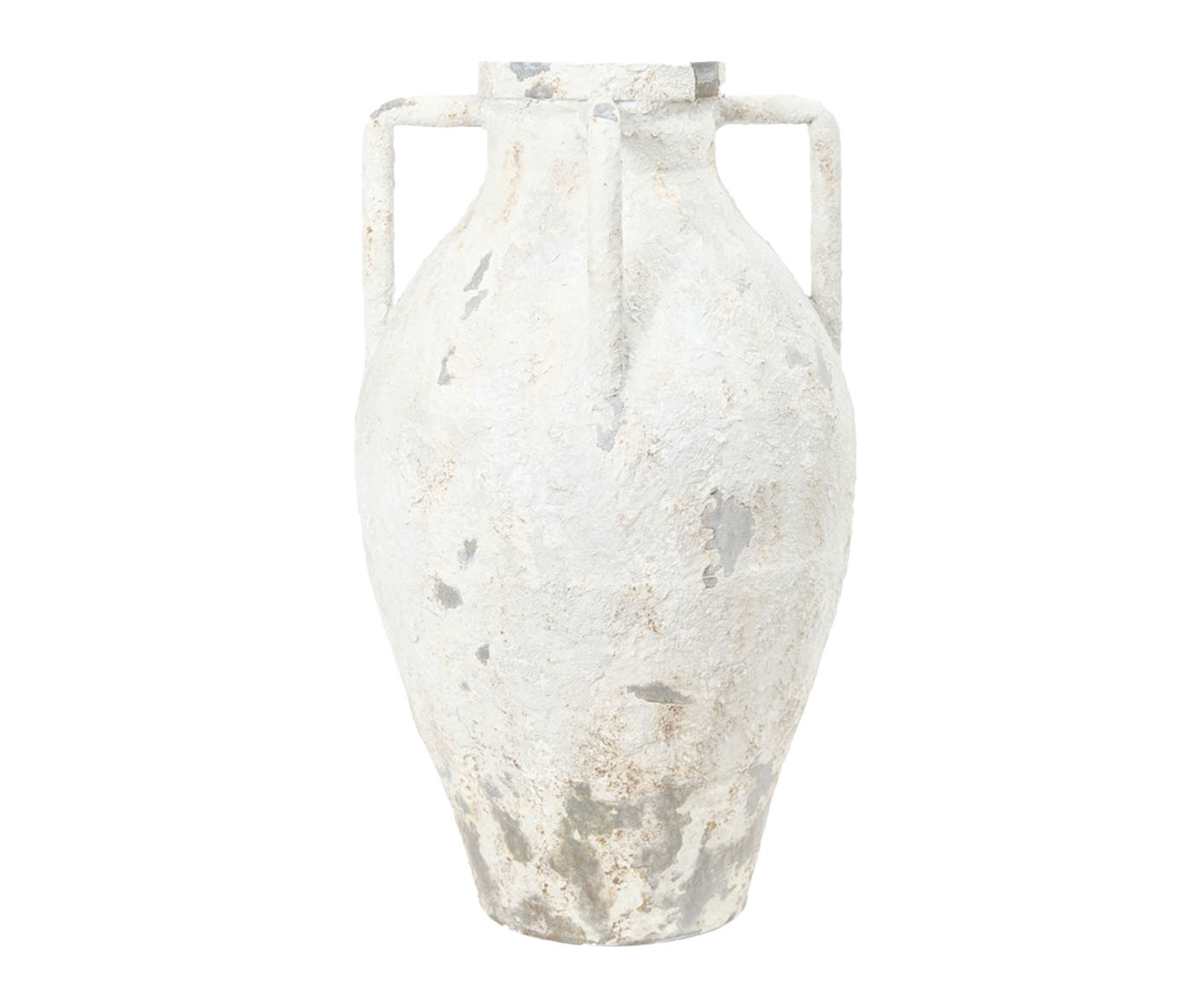 Jarro Decorativo em Ferro Branco - image 0