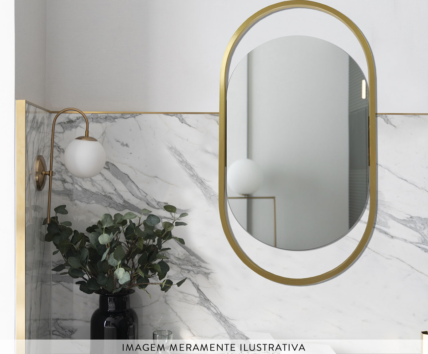 Espelho de Corpo Glam Dourado image number 5