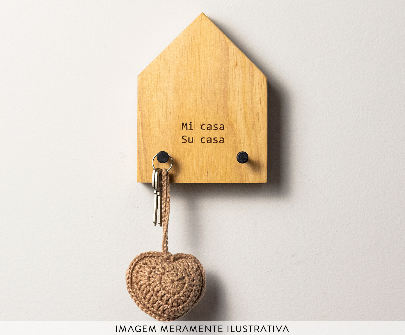 Porta-Chaves de Parede Casinha - Mi casa image number 3