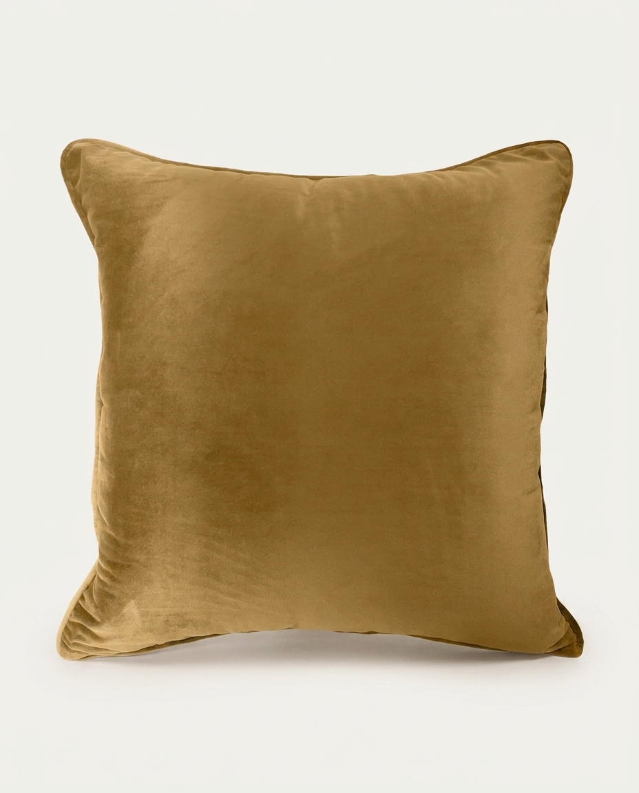 Almofada em Veludo Soft Liso Dourado image number 3