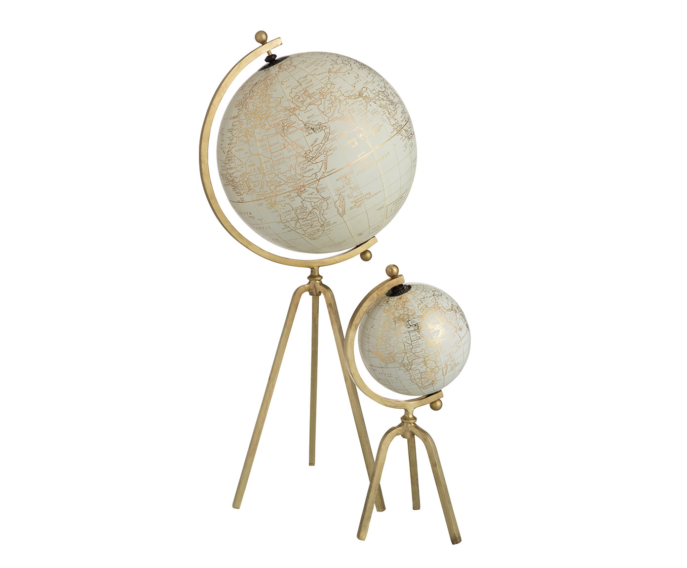 Globo decorativo Branco e Dourado image number 1