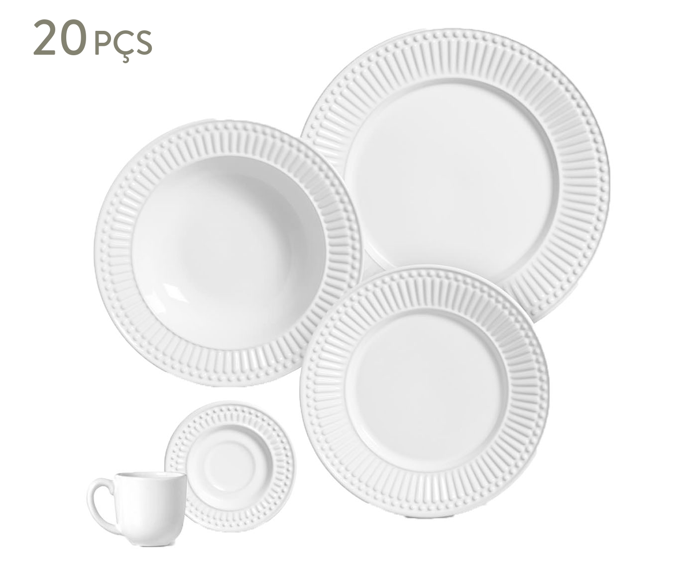 Aparelho de Jantar Roma Branco - image 0