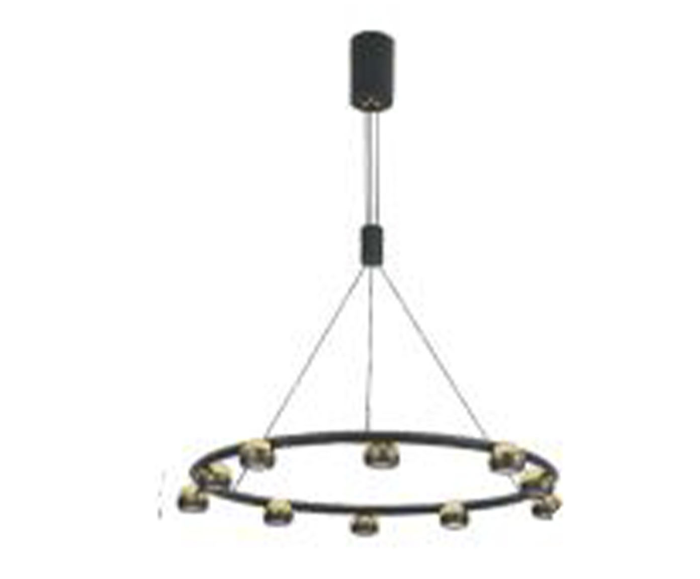 Pendente em Led 5W Oto Preto e Rose Gold image number 0