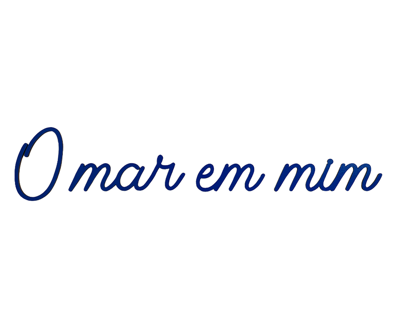 Adorno de Parede Frase O Mar Em Mim - image 0