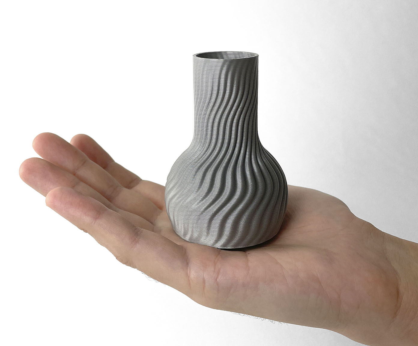 Mini Vaso Onda 2 Cinza image number 4