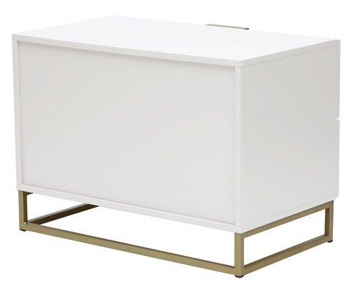 Mesa de Cabeceira Ondulada Maxi Branco image number 2
