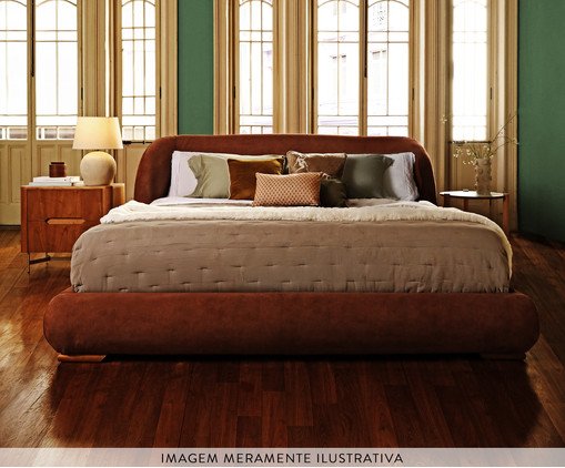 Cama Lumie Veludo Soft Cinza image number 1