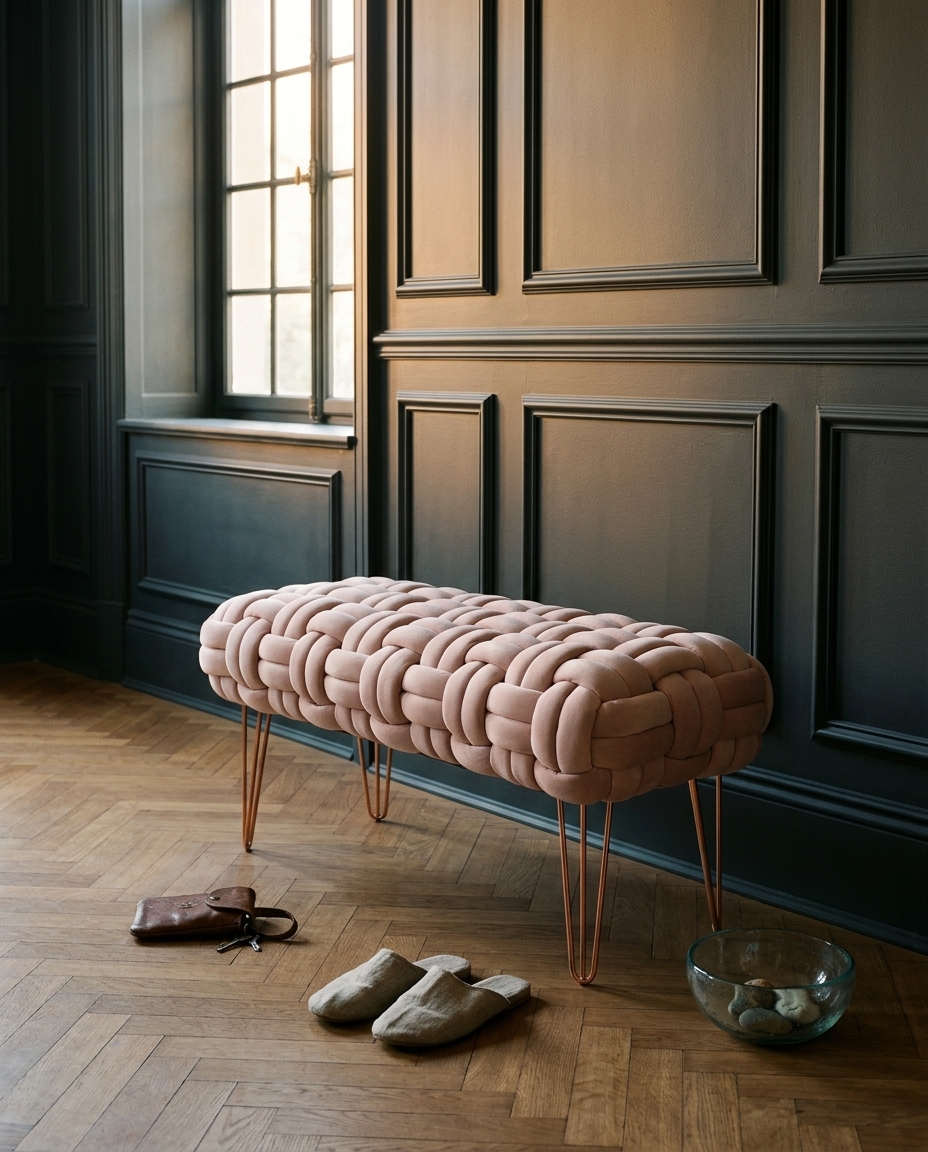 Recamier em Neoprene Casa Rosada Areia image number 2