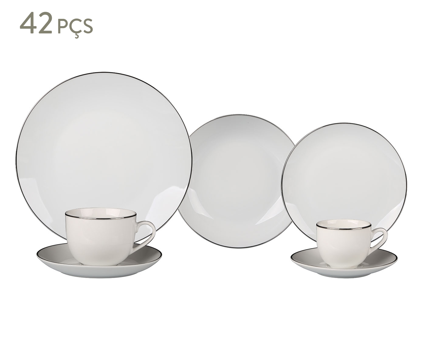 Aparelho de Jantar Legacy em Porcelana Silver image number 0